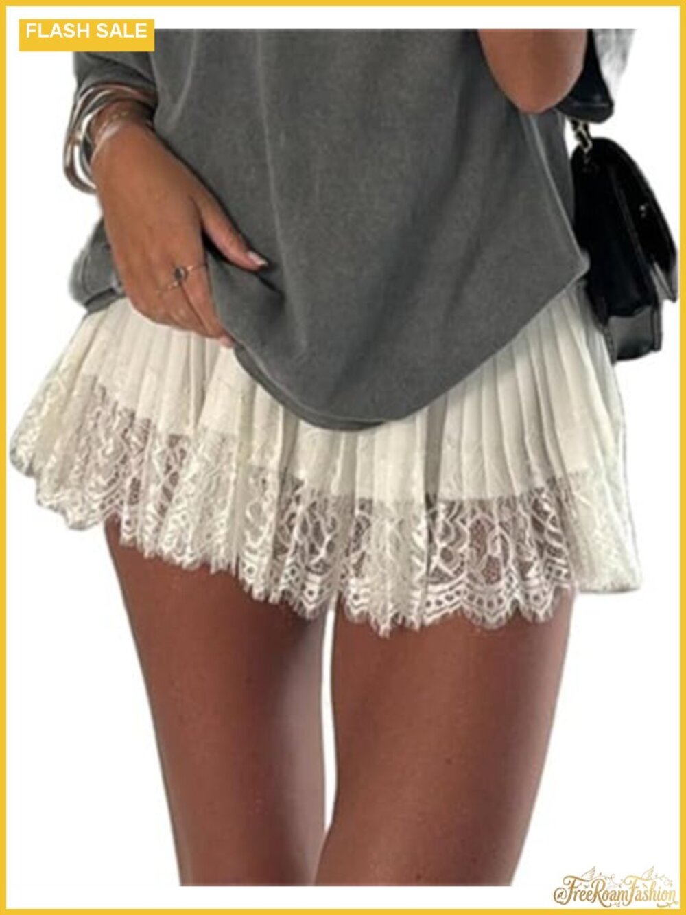 Women Y2k Lace Mini Skirt Fairy Mesh Floral Ruffle Half Slip Layered